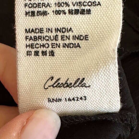 Cleobella‎ Swiss Dot Sheer Ruffled Long Sleeve Blouse XS Black Boho Goth Girly - Picture 8 of 11